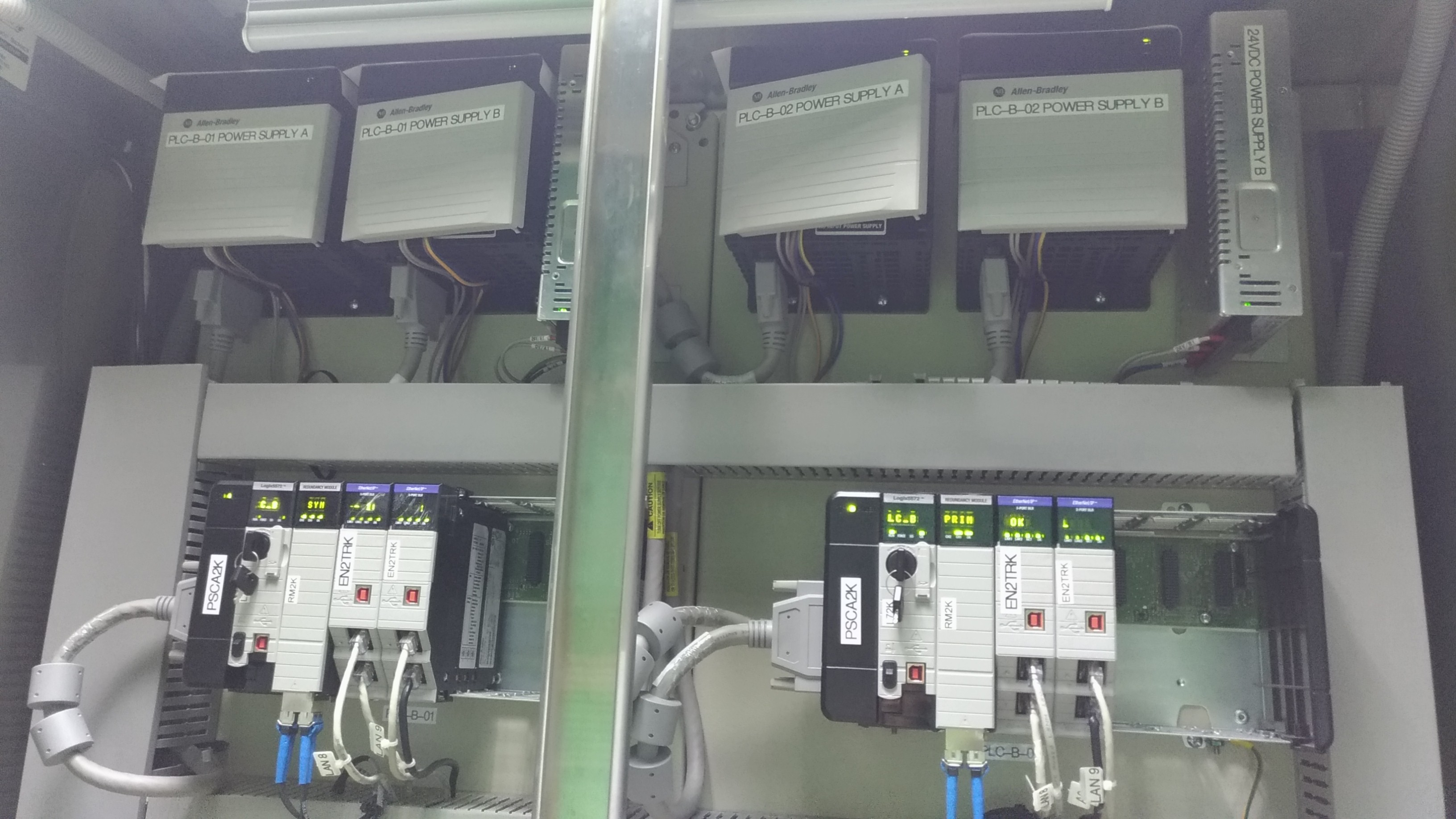 Installed Redundant PLC Rack Power Supply and PLC Rack inside the new PLC Panel After Works in DSD Stanley STW (Typical)